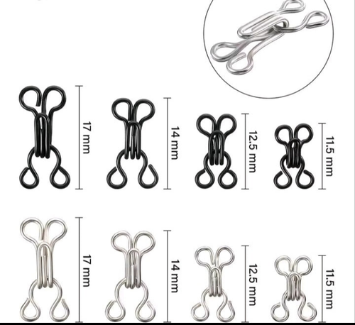 50 Set Invisible Sewing Hook and Eye Closure for Clothing Bra Jacket Hooks Replacement Sewing Craft Buckle Garment Accessories